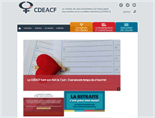 Tablet Screenshot of education.cdeacf.ca