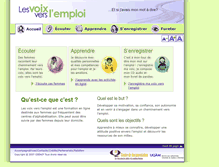 Tablet Screenshot of emploi.cdeacf.ca